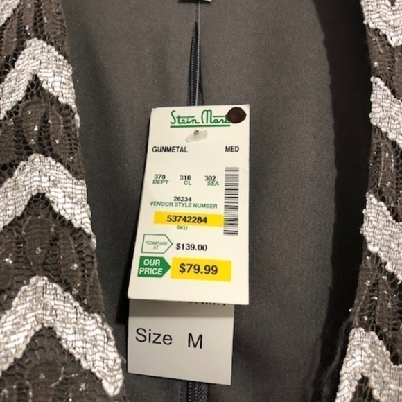 Jackie jon new york shimmery zip-Up blouse - Picture 6 of 6